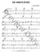 Da Vinci's Eyes piano sheet music cover